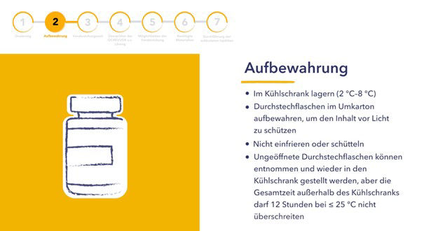 Ocrevus® s.c.-Applikation – 02 Aufbewahrung