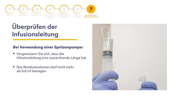 Ocrevus® s.c.-Applikation – 07 Durchführung der subkutanen Injektion