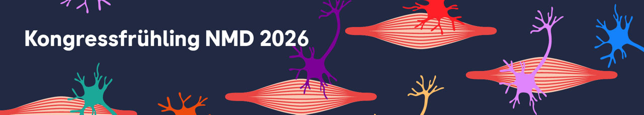 Banner zum Kongressfrühling 2026 für neuromuskuläre Erkrankungen
