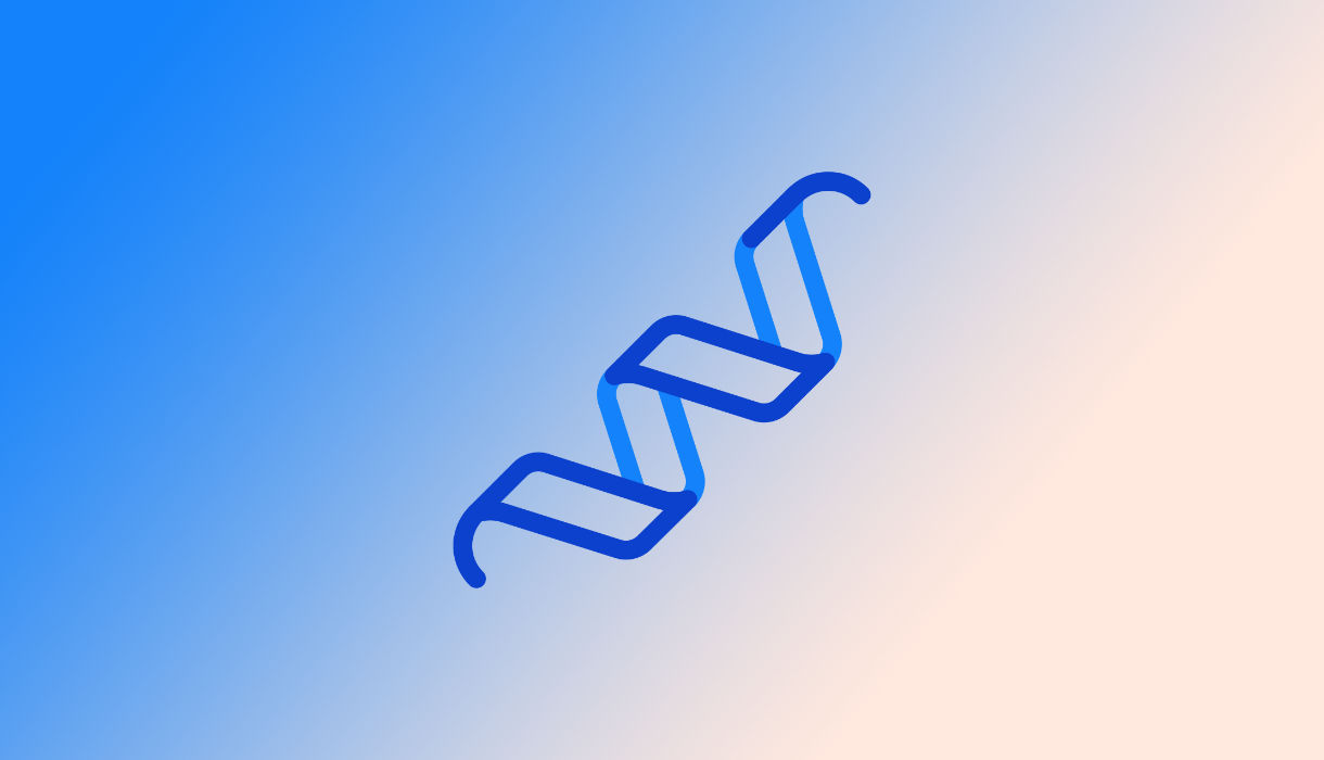 Icon, das eine stilisierte Proteinstruktur zeigt