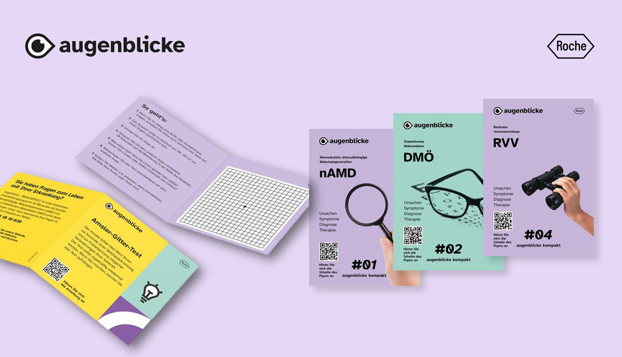 Bunte Informationsbroschüren über nAMD, DMÖ und RVV