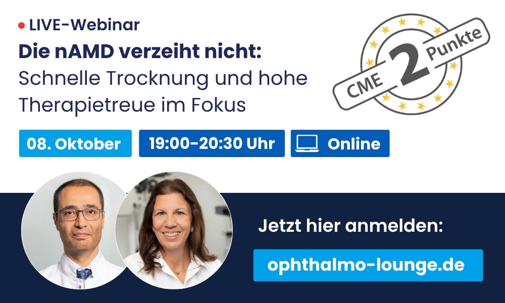 CME-LIVE-Webinar: Die nAMD verzeiht nicht 