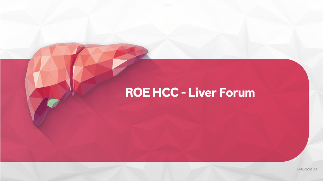 Plansza tytułowa konferencji "ROE HCC - Liver Forum"