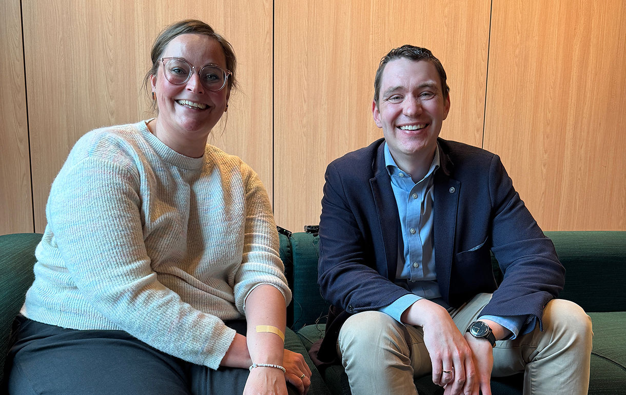 links Denise Gelpke, rechts David Liesenfeld