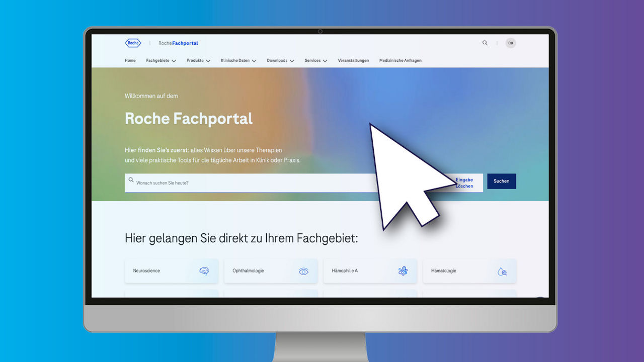 Screenshot Fachportal