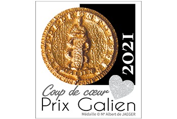 Coup de cœur. Prix Galien 2021. médaille © Mme Albert de JAEGER