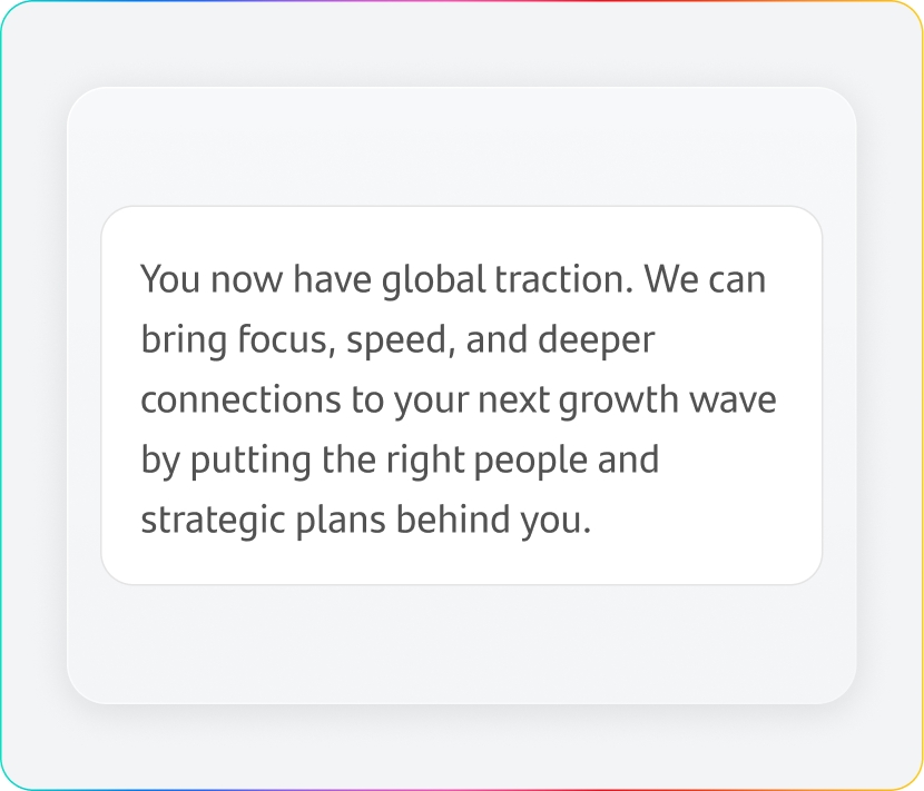 Globally active businesses