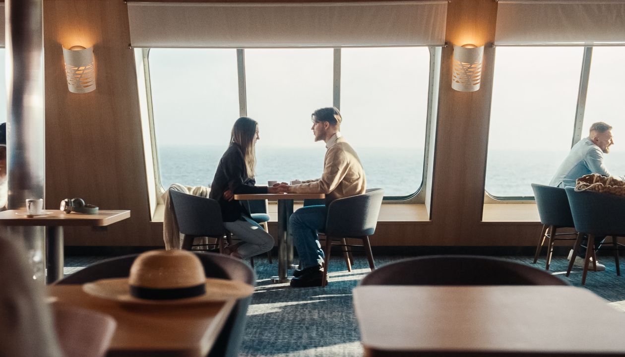 the Stena Line Way campaign - couple onboard