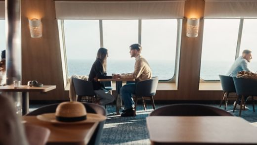 the Stena Line Way campaign - couple onboard