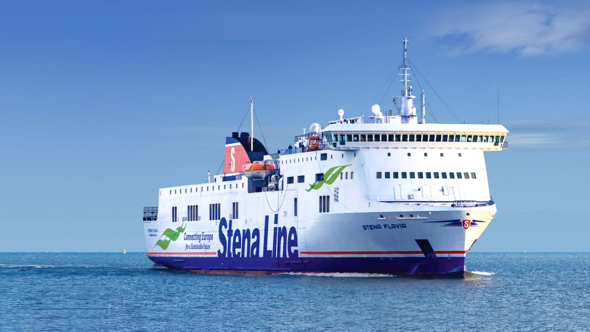 Stena Flavia ferry en mer