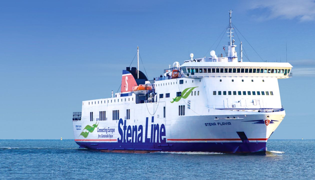Stena Flavia ferry en mer