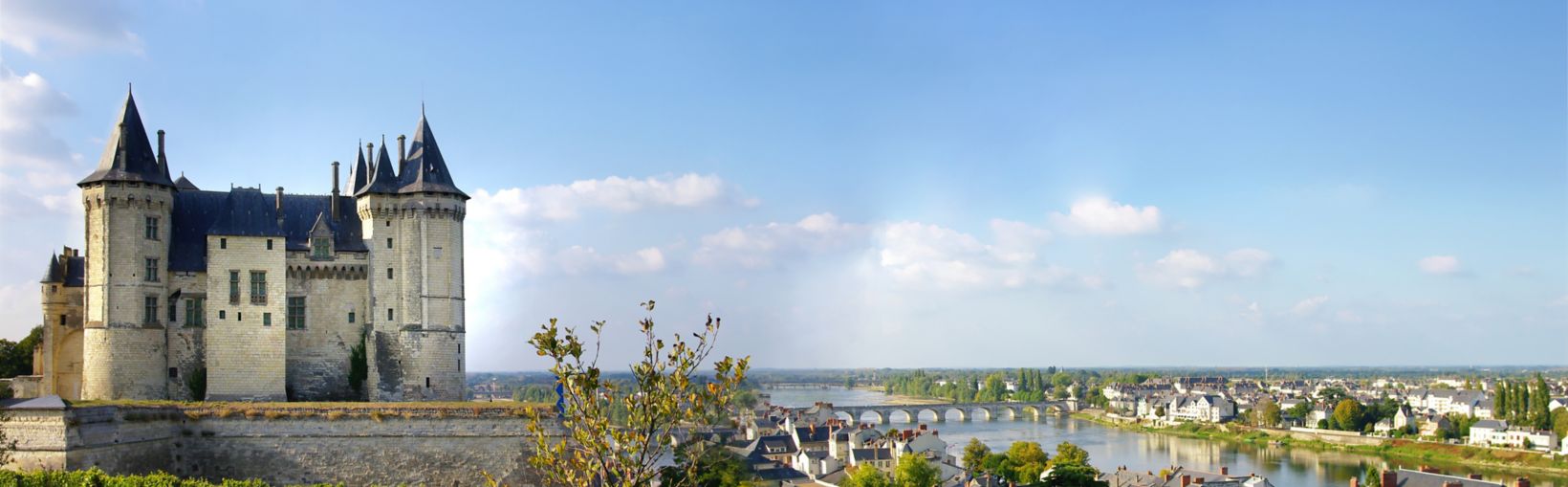 Saumur castle on a sunny day  in the Loire Valley