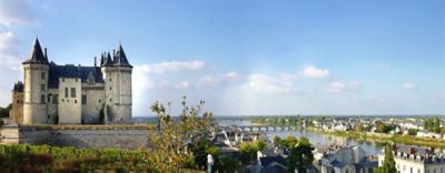 Saumur castle on a sunny day  in the Loire Valley