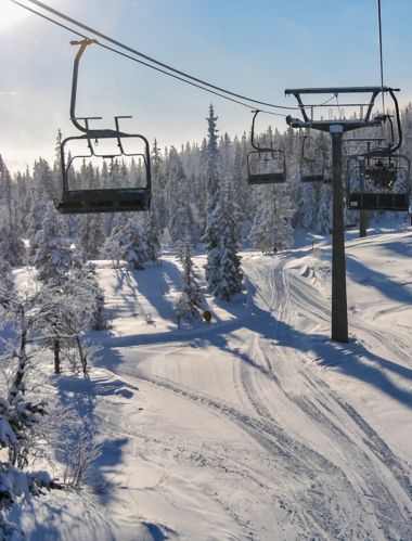 Skiing and nature in SÃ¤len, Sweden