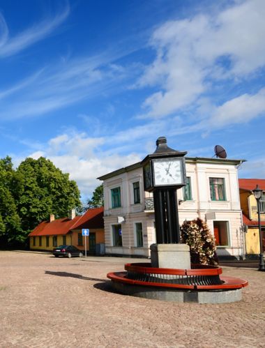 Catholic church in the old part of Ventspils.