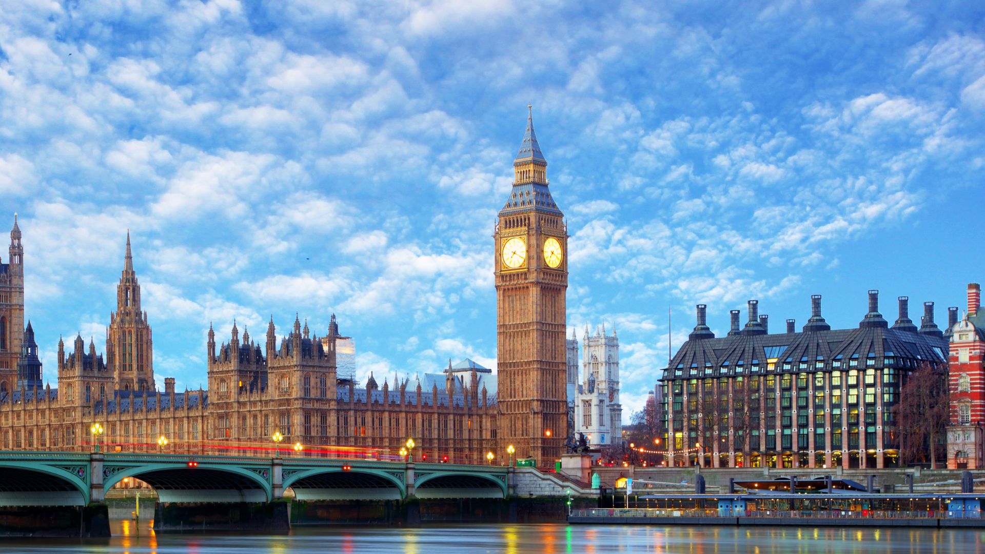 Londres - Big ben et les chambres du parlement, Royaume-Uni