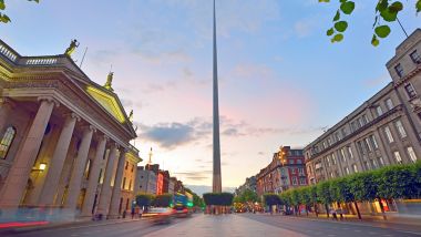 Dublin, Ireland center symbol - spire and  General Post Office