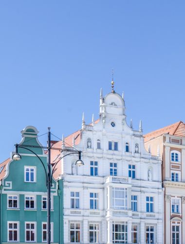 marque historische häuserzeile am neuen en rostock