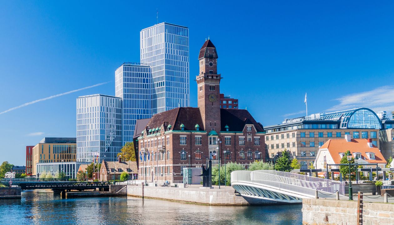 Urban landscape of Malmo, Sweden