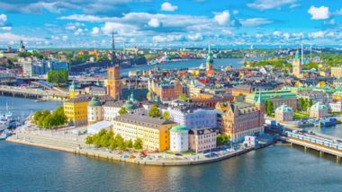 View of Stockholm's old town in Sweden