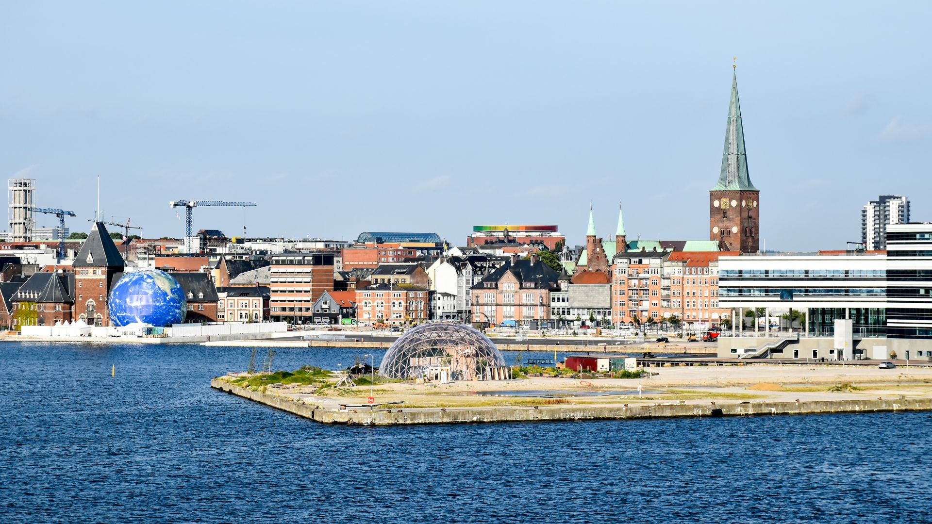 Paisaje urbano de Aarhus en Dinamarca