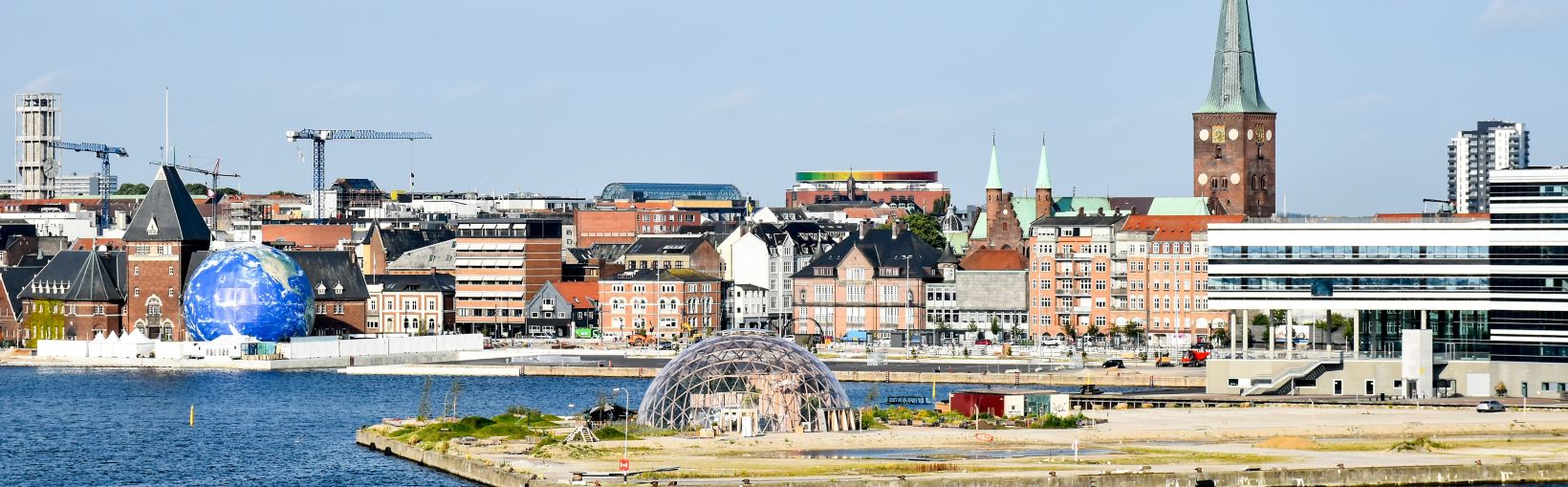 Paesaggio urbano di Aarhus in Danimarca