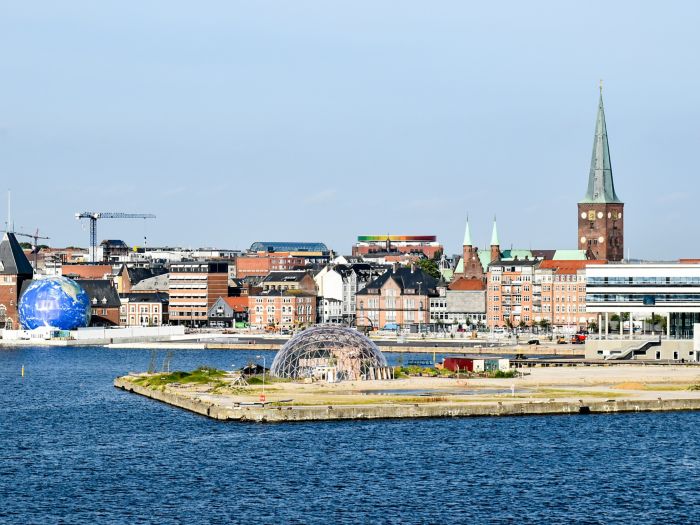 Cityscape of Aarhus in Denmark