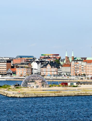 Cityscape of Aarhus in Denmark