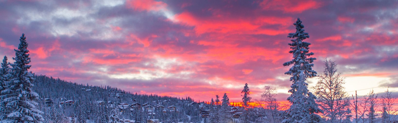 Lever de soleil à Åre, Suède