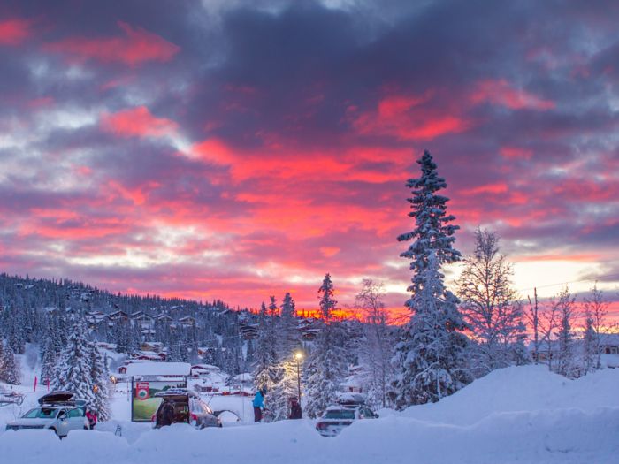 Sunrise in Åre, Sweden