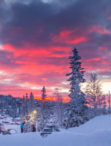 Sunrise in Åre, Sweden