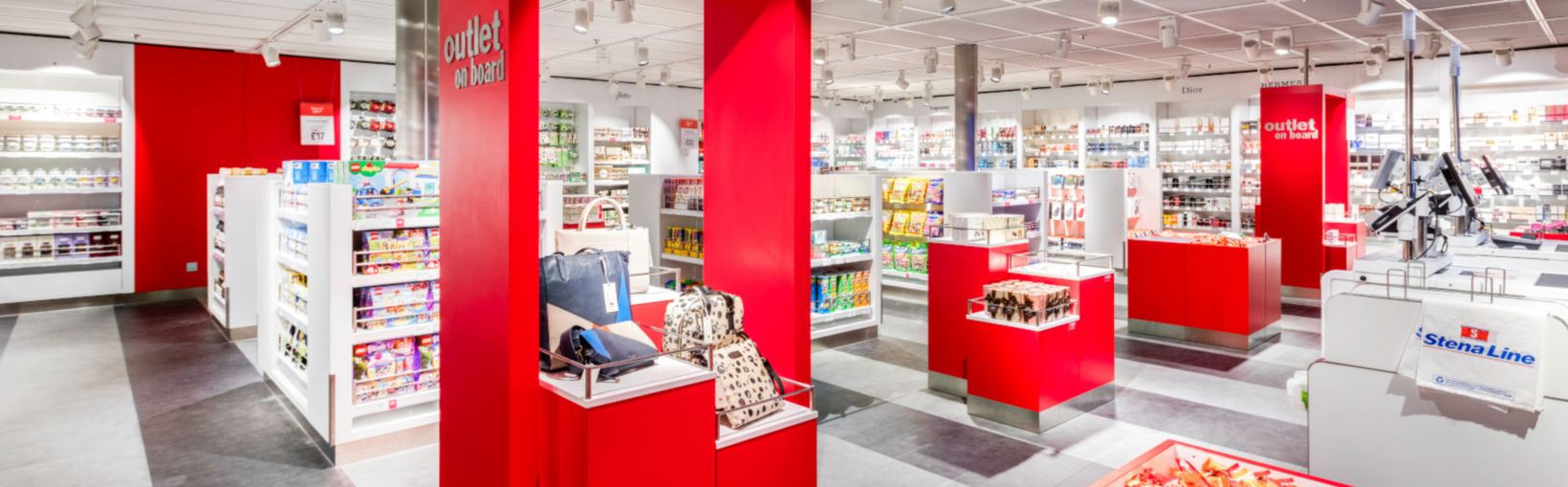 View of the shop onboard a Stena Line ferry