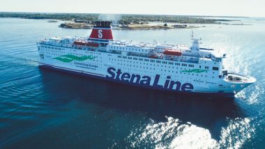 Stena Spirit ferry en el mar