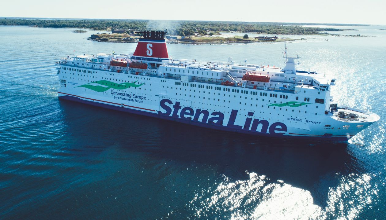 Stena Spirit ferry at sea