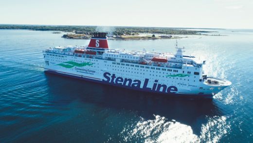 Stena Spirit ferry at sea