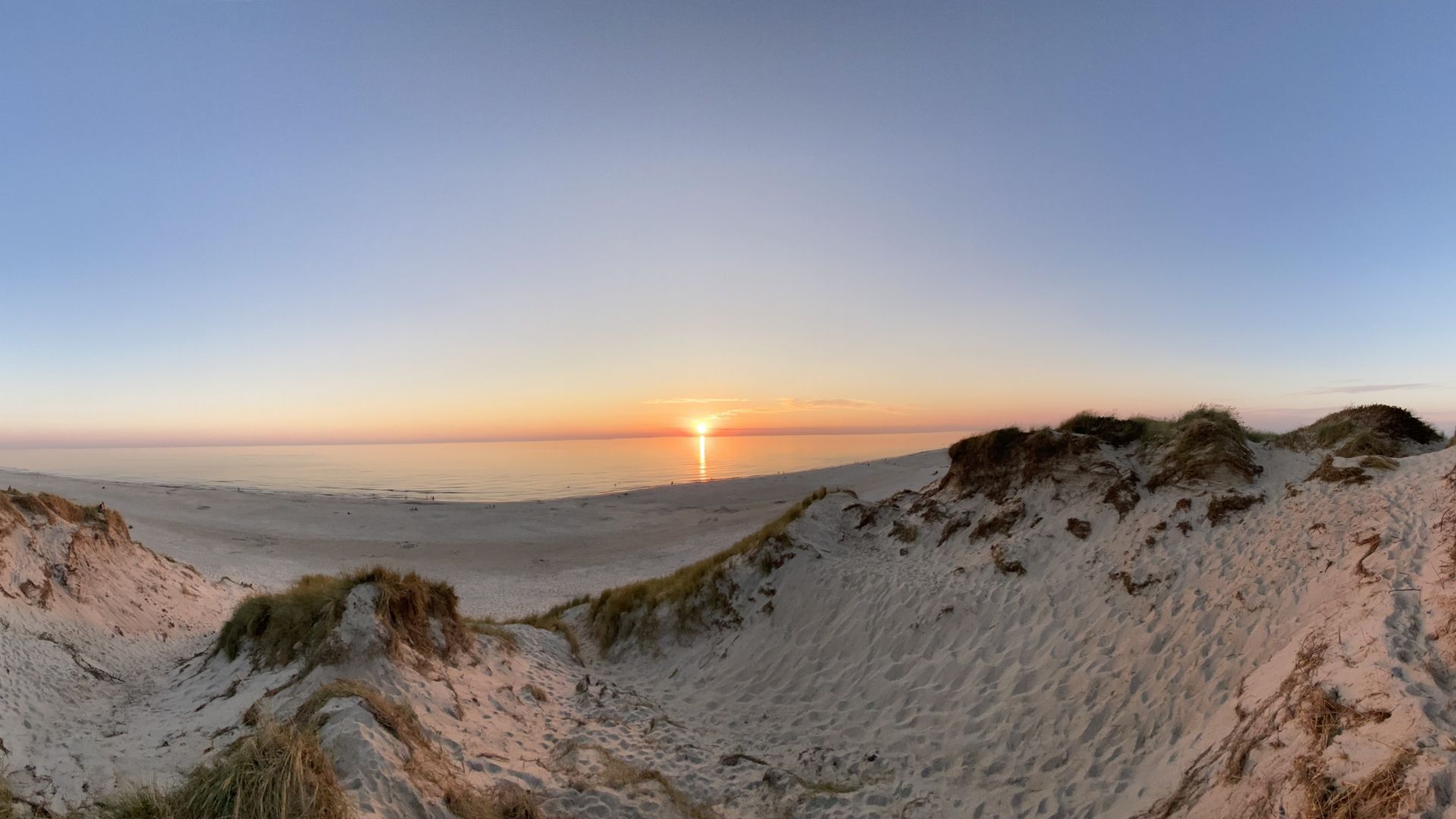 Sunset on the Skagen Beach