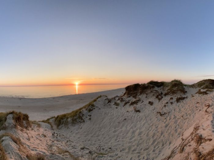 Sunset on the Skagen Beach