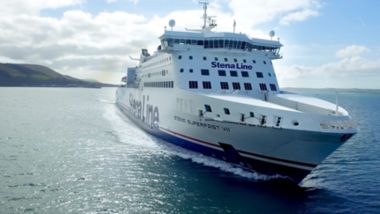 Stena Superfast VII en el mar