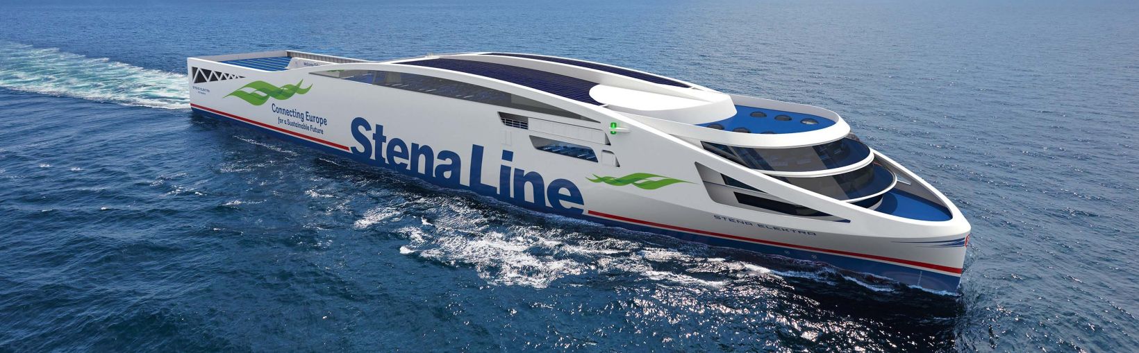 Concept image of the fully electric Stena Elektra ferry