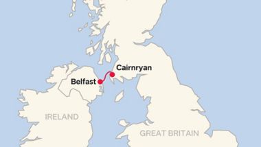 Lautta Belfastiin ja Cairnryaniin