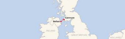 Routemap Belfast - Cairnryan