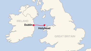 Färja till Dublin och Holyhead