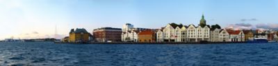Panoramic view of the port in Stavanger, Norway.