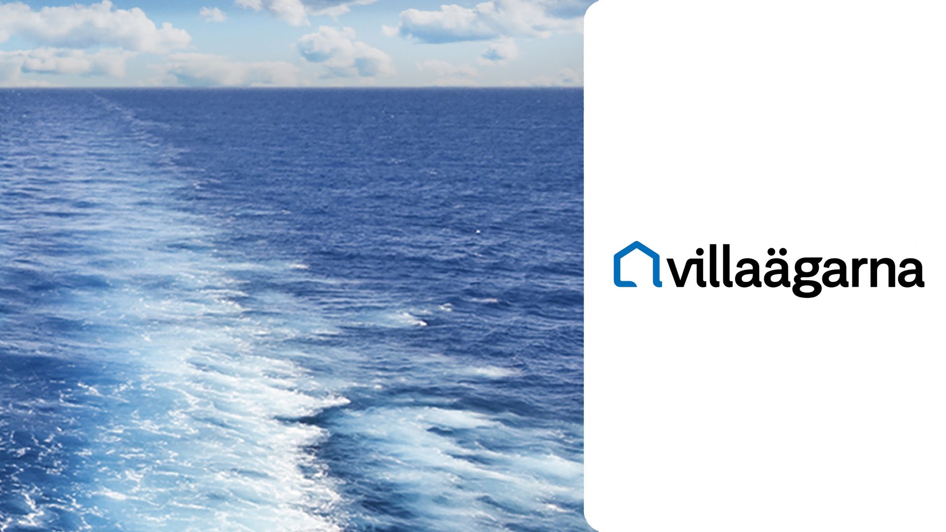 Skeppsvåg med ordet Villaägarna på en vit bakgrund