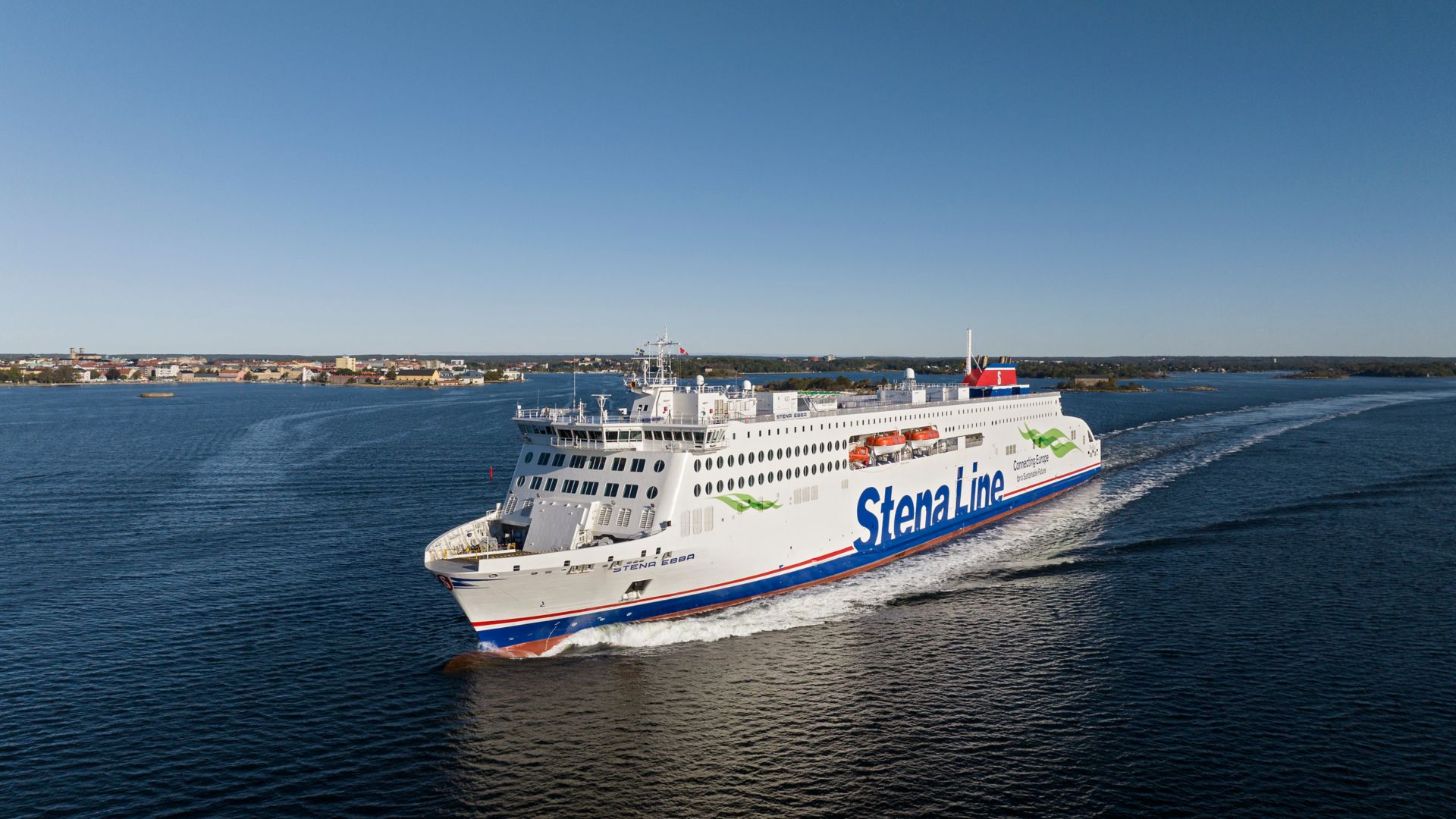 Stena Ebba wypływa z Karlskrony