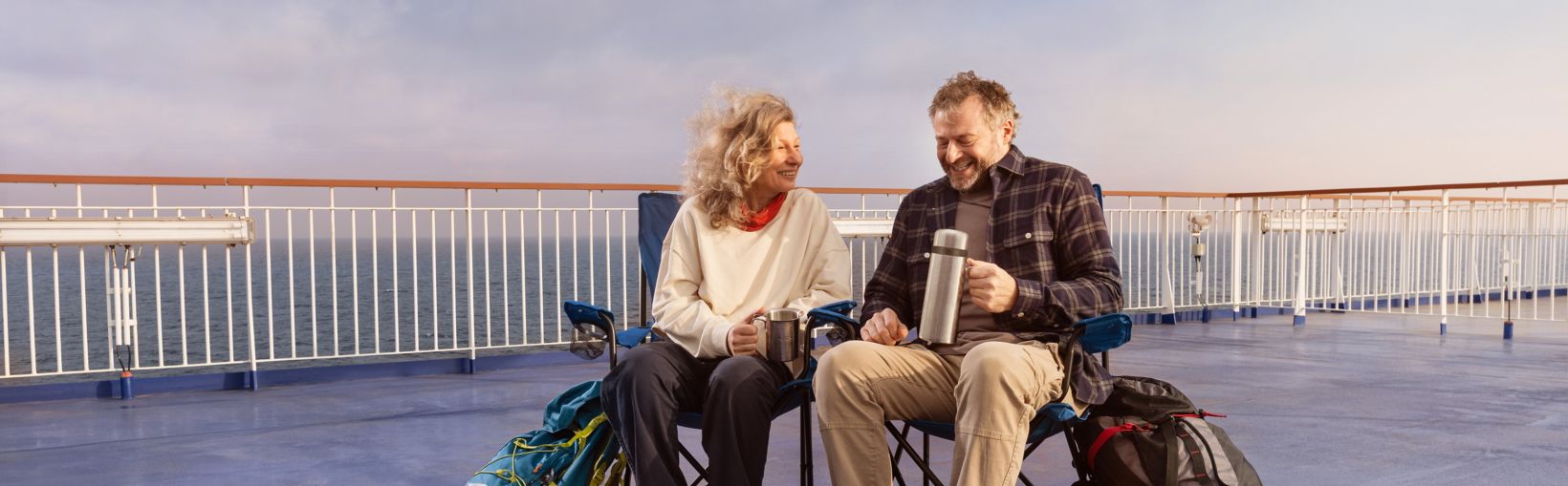 the Stena Line Way campaign - couple on deck