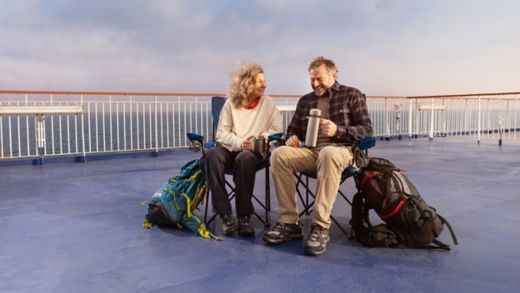 the Stena Line Way campaign - couple on deck