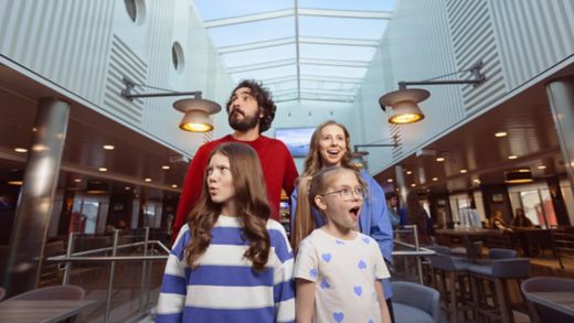 the Stena Line Way campaign - family onboard