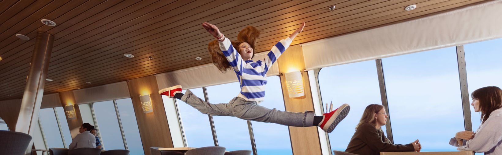 the Stena Line Way campaign - kid jumping