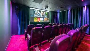 En vy över bioområdet på Quality Hotel The Reef i Frederikshavn